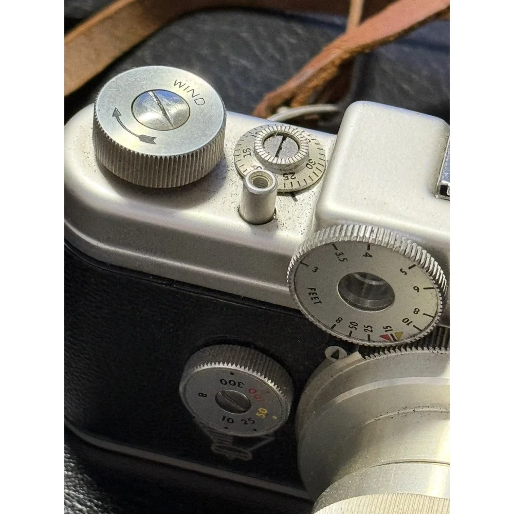 Vintage camera Argus C-4 lens F/2.8‎ 50mm With Case , Untested
